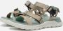 ECCO Off Road leren heren sandalen zwart groen - Thumbnail 10