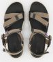 ECCO Off Road leren heren sandalen zwart groen - Thumbnail 14