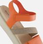 ECCO Flowt W Strap Sandalen oranje Leer Dames - Thumbnail 5