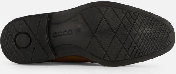 ECCO Melbourne veterschoenen cognac Leer