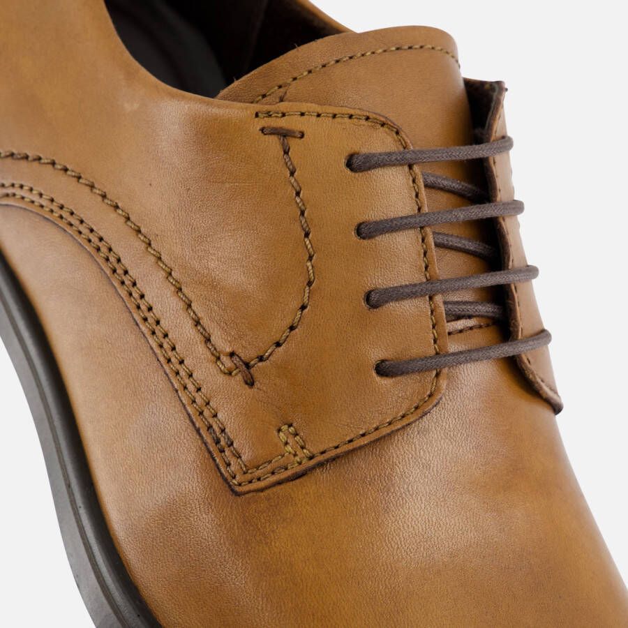 ECCO Melbourne veterschoenen cognac Leer