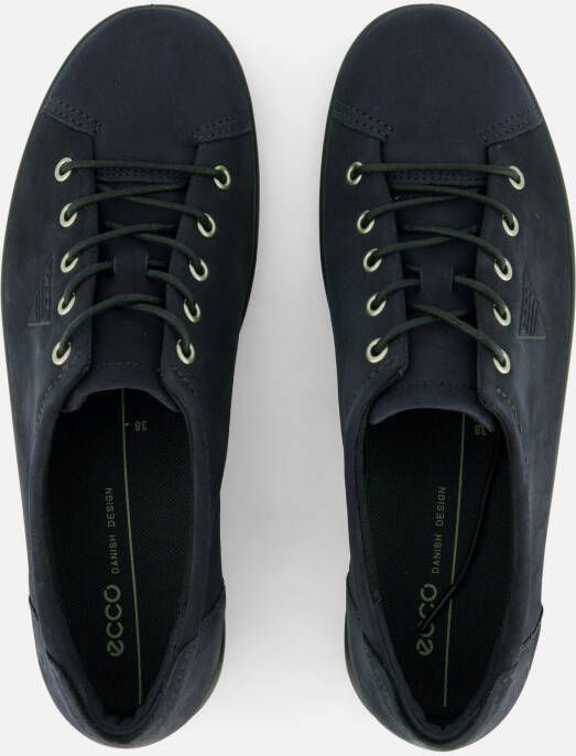 ECCO Soft 2 Sneakers blauw Nubuck