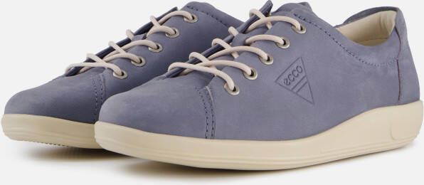 ECCO Soft 2.0 W Veterschoenen blauw Nubuck