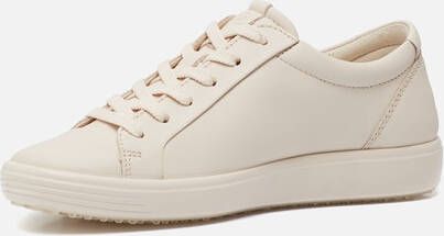 ECCO Soft 7 W veterschoenen beige Textiel