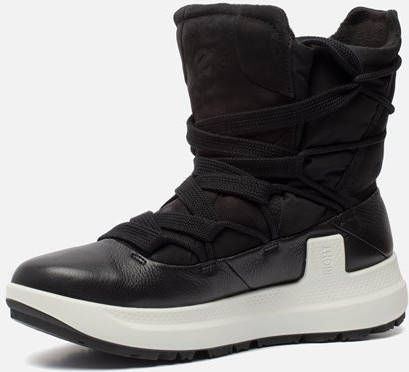 ECCO Solice veterboots zwart Nubuck