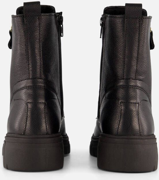 Feyn Paige29 Veterboots zwart Leer