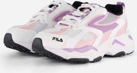 Fila Ray Tracer Sneakers wit Imitatieleer