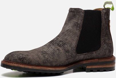 Floris van Bommel Veterboots Grijs Suede 398238