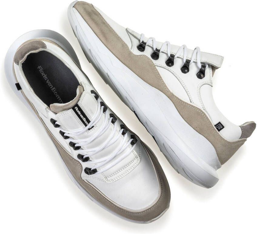 Floris van Bommel Sneakers wit Leer