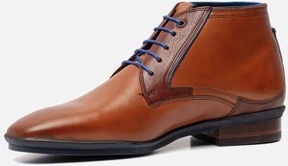 Floris van Bommel Veterschoenen cognac