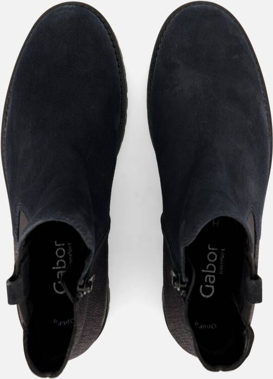 Gabor Chelsea boots blauw Suede