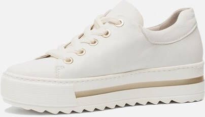 Gabor Sneakers Dames Lage sneakers Damesschoenen Canvas 26.496 Gebroken wit - Foto 15