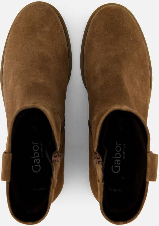 Gabor Enkellaarsjes bruin Suede