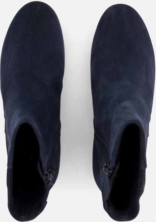 Gabor Enkellaarsjes blauw Suede