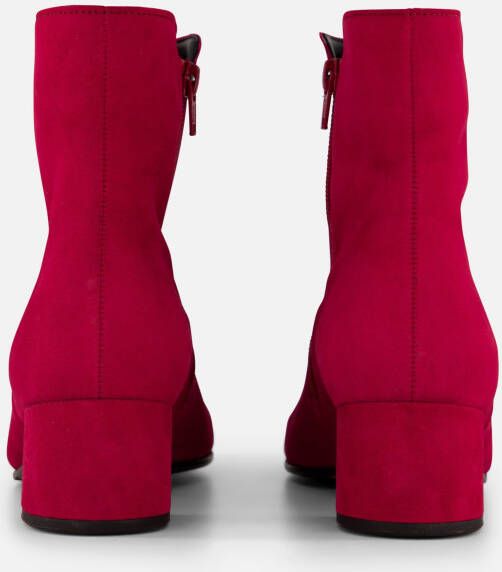 Gabor Enkellaarsjes rood Suede