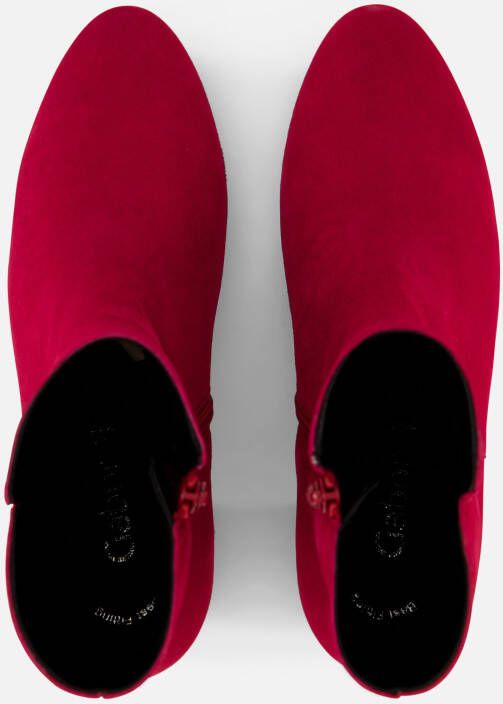 Gabor Enkellaarsjes rood Suede