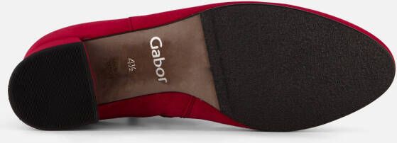 Gabor Enkellaarsjes rood Suede