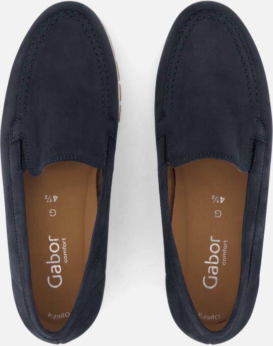 Gabor Instappers blauw Nubuck