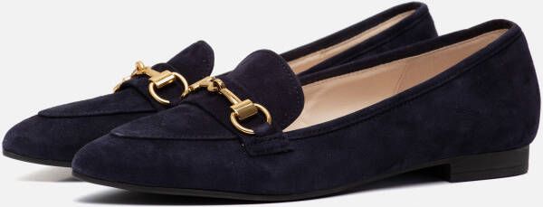 Gabor Instappers blauw Suede