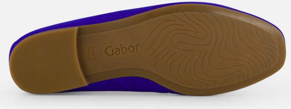 Gabor Instappers blauw Suede