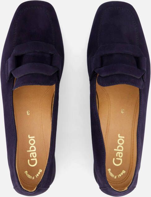 Gabor Instappers blauw Suede