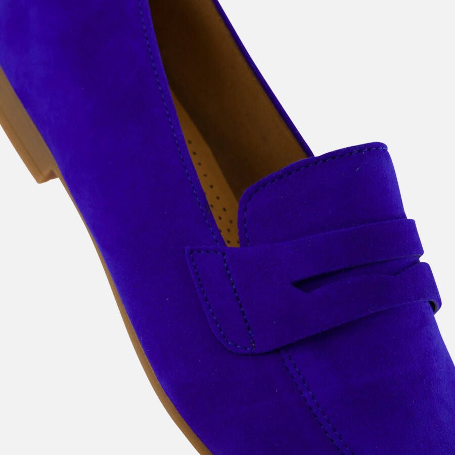 Gabor Instappers blauw Suede