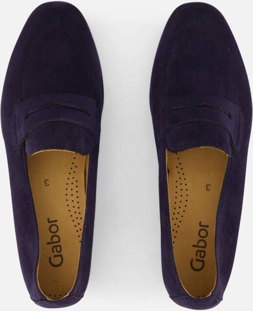 Gabor Instappers blauw Suede