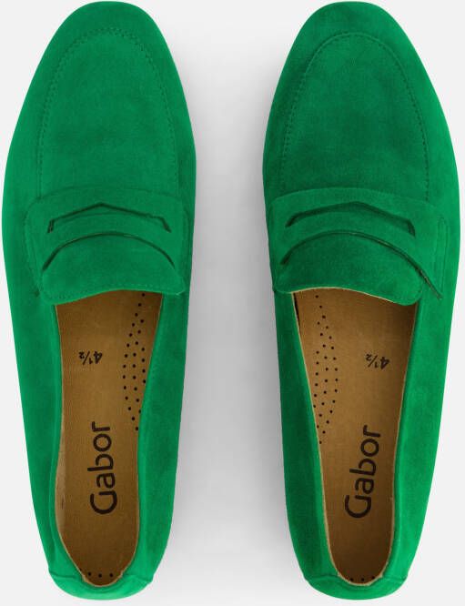 Gabor Instappers groen Suede