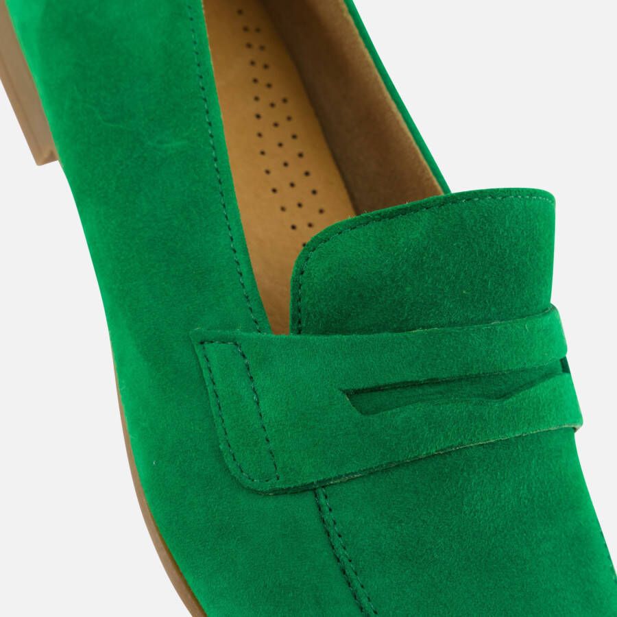 Gabor Instappers groen Suede