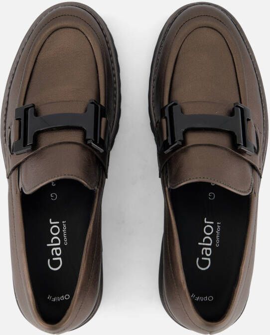 Gabor Loafers grijs Leer