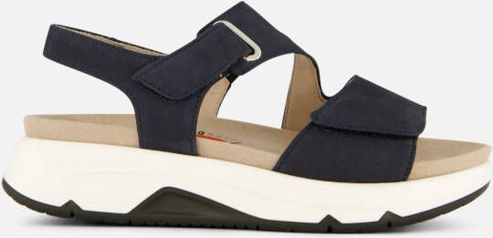 Gabor Rollingsoft Sandalen blauw Nubuck