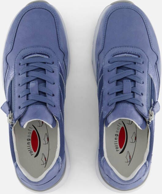 Gabor Rollingsoft Sneakers blauw Leer