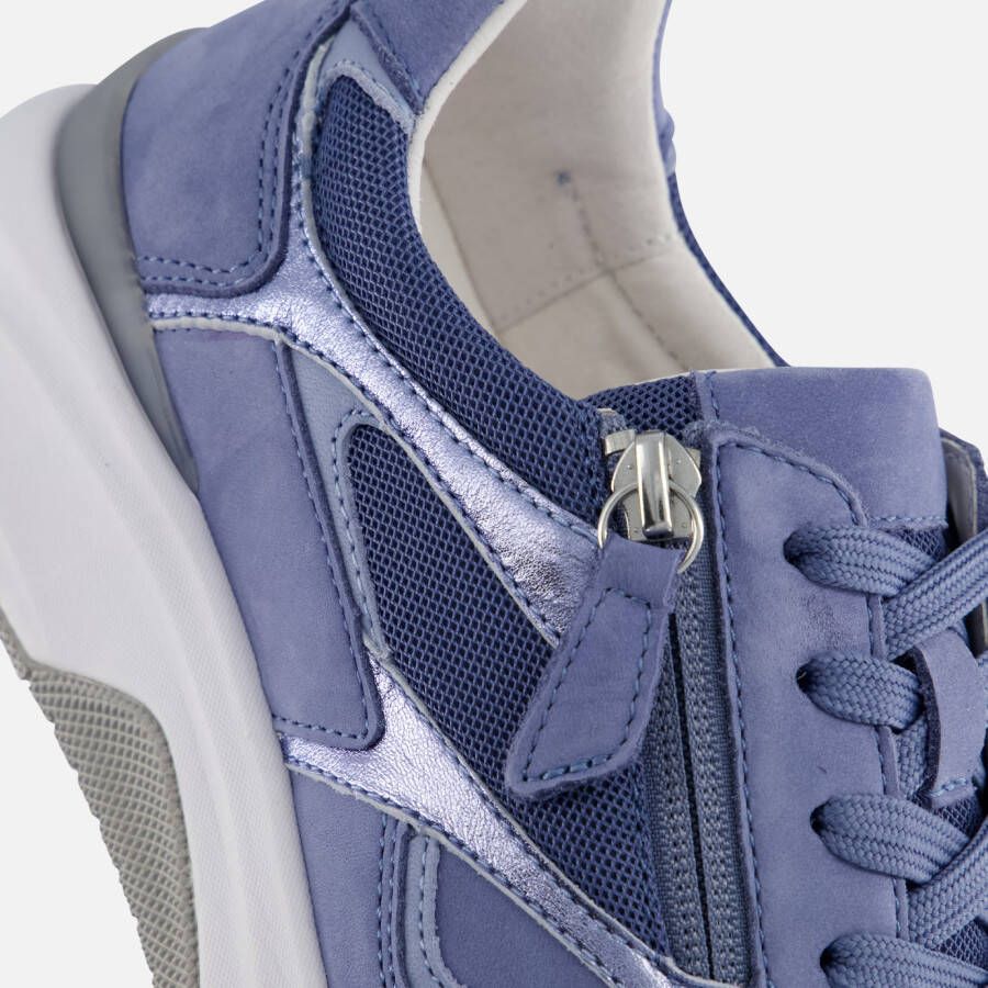 Gabor Rollingsoft Sneakers blauw Leer