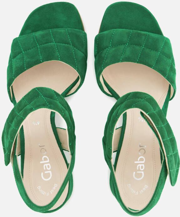 Gabor Sandalen groen Suede