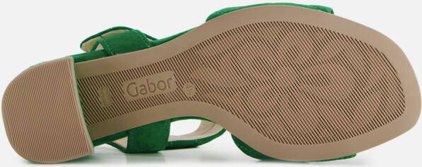 Gabor Sandalen groen Suede