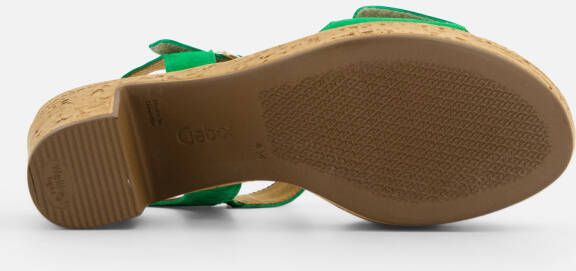 Gabor Sandalen groen Suede