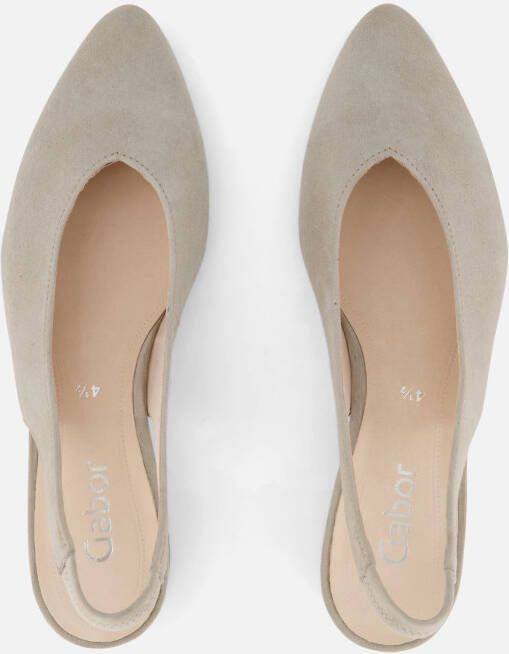 Gabor Slingback Pumps beige Suede