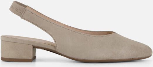 Gabor Slingback Pumps beige Suede