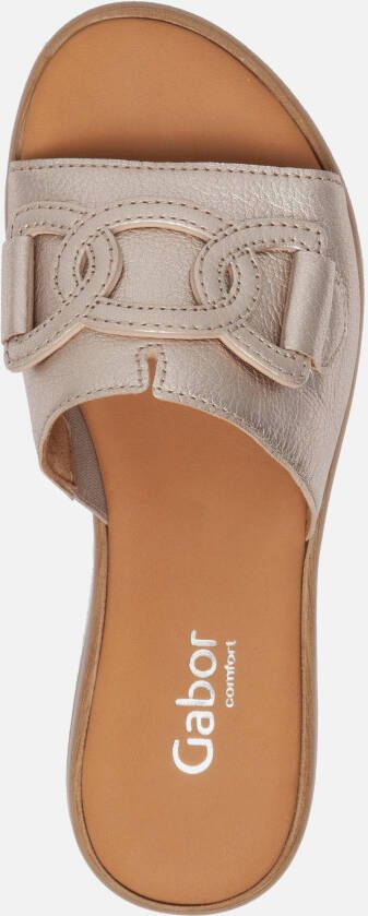 Gabor Slippers goud Synthetisch