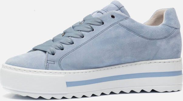 Gabor Sneakers blauw Suede