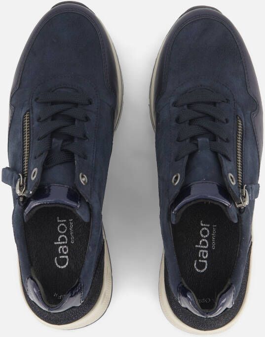 Gabor Sneakers blauw Suede