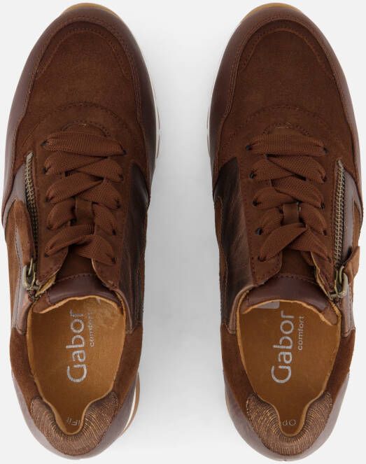 Gabor sneakers cognac Suede