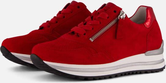 Gabor Sneakers rood Suede