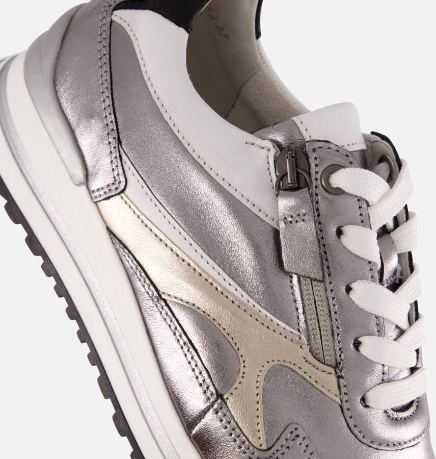 Gabor Sneakers zilver Leer