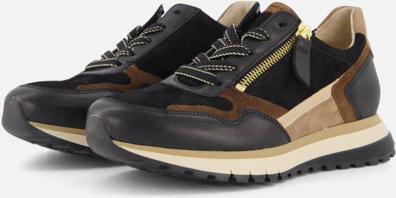 Gabor Sneakers zwart Leer