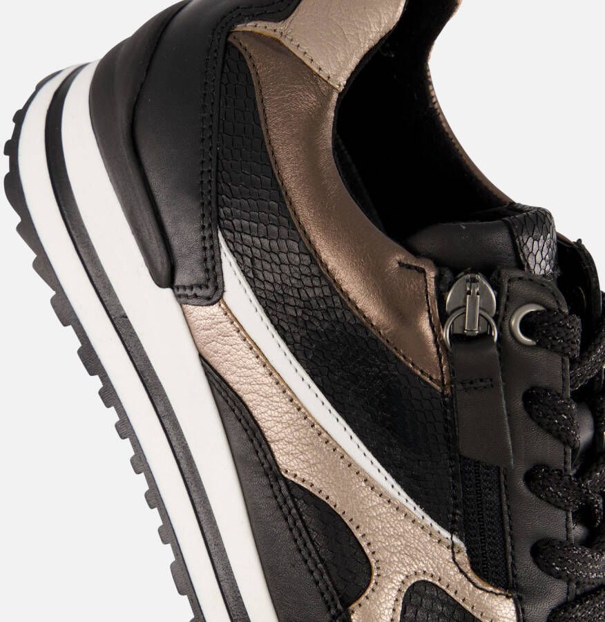 Gabor Sneakers zwart Leer