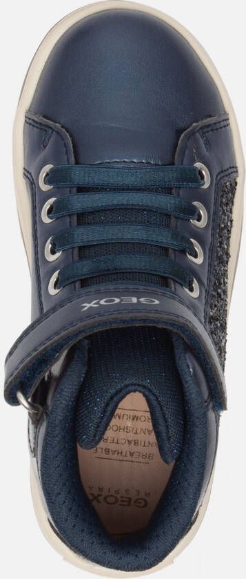 Geox J Pawnee sneakers blauw Imitatieleer