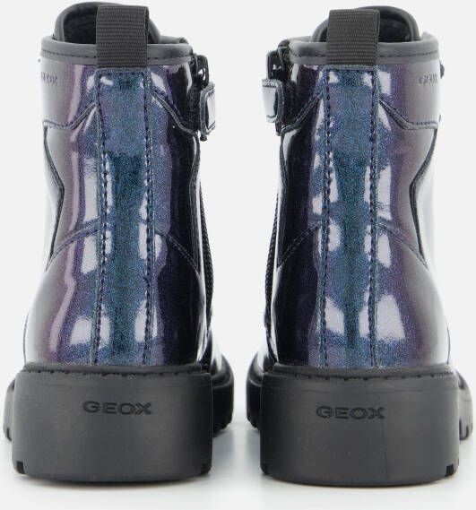 Geox Veterboots paars Imitatieleer