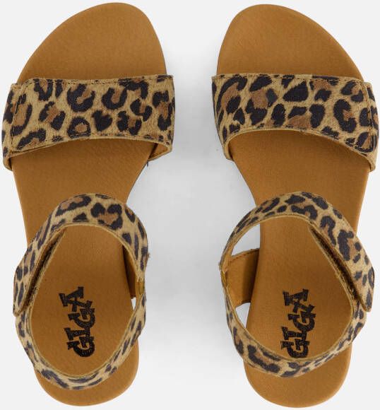 Giga Leopard Sandalen bruin Leer