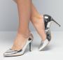 Giulia Pumps Zilver Imitatieleer 140307 Dames Kunstleer - Thumbnail 5